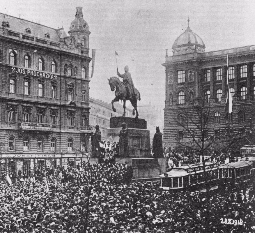 28th October - the day Czechoslovakia was born! A picture of the Wencelas Square in Prague